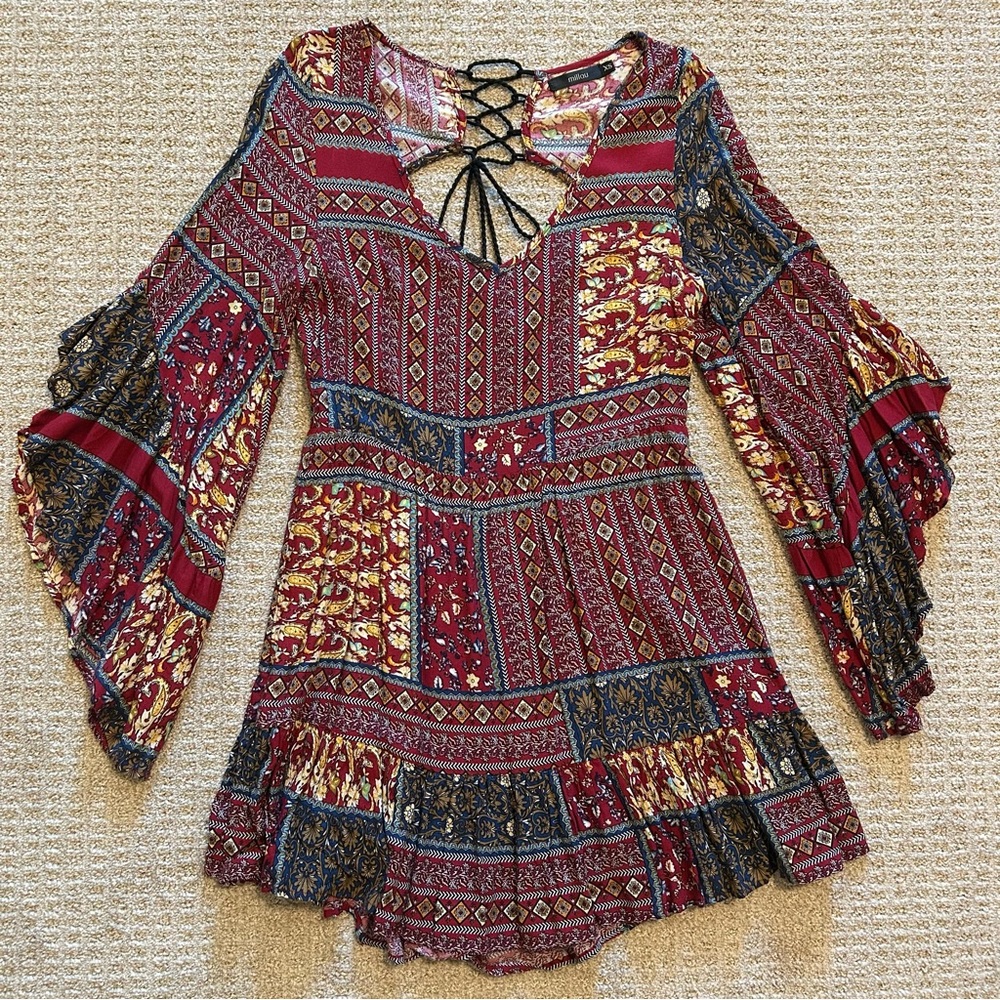 LF Millau Printed Mini Dress Size XS